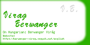 virag berwanger business card